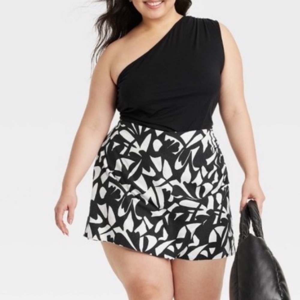 NWT A New Day Linen Mini Skort